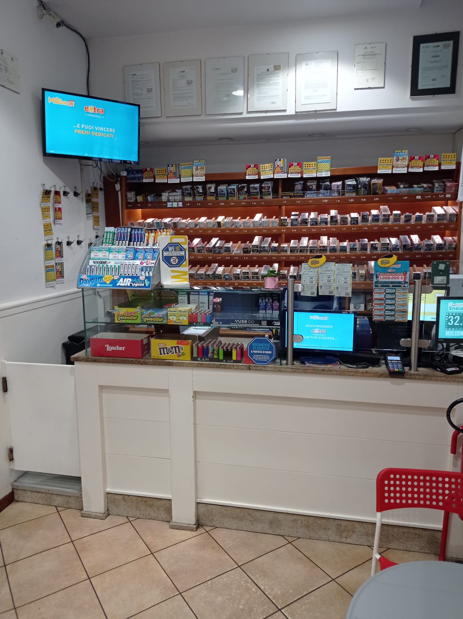 Bar Tabacchi tutti giochi Milano Citta Studi